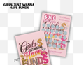 Girls Just Wanna Have Funds Scratch-Off Savings Challenge Card