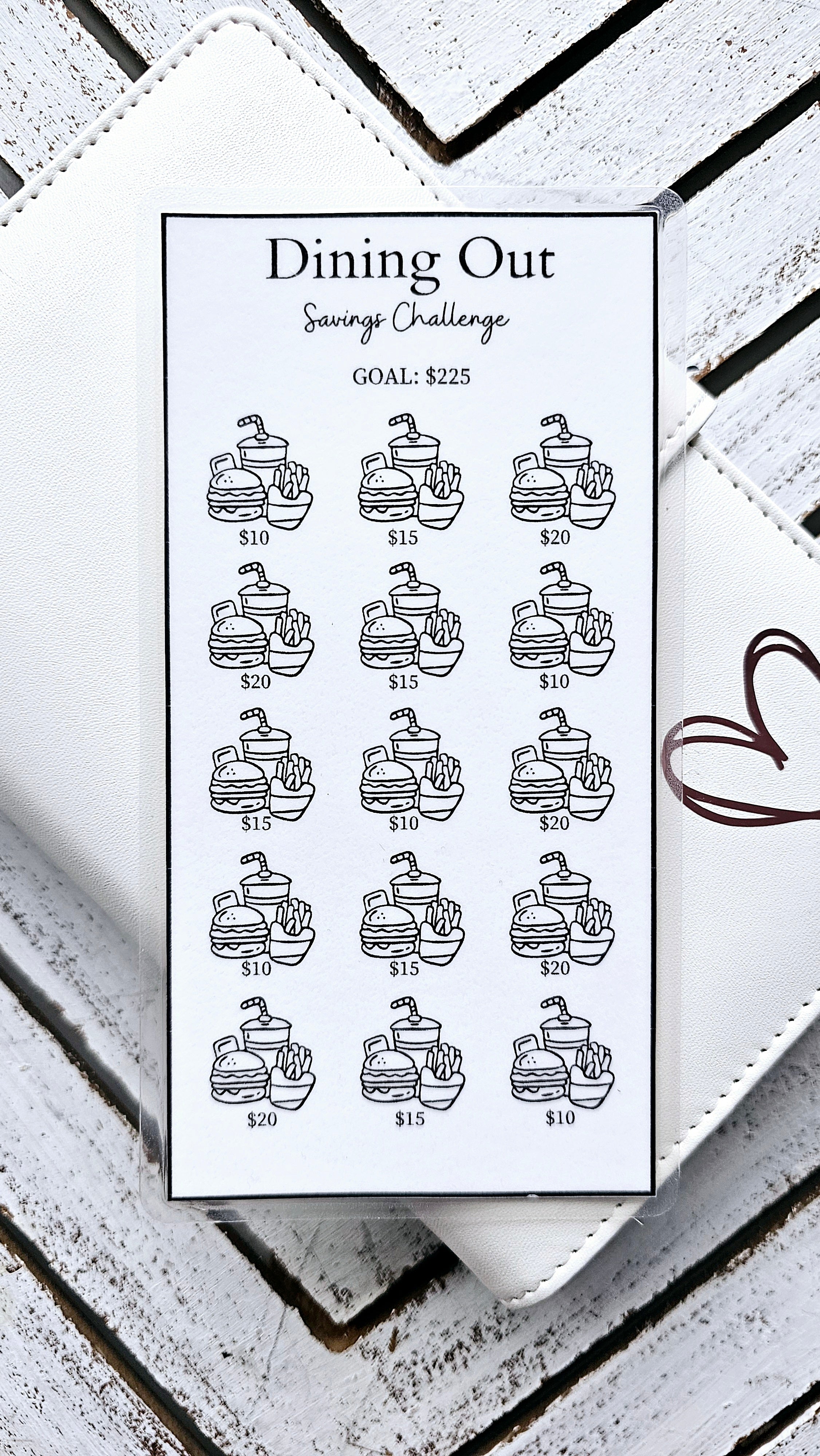 Reusable Dining Out Savings Challenge/ SAVE $225