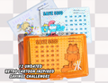 Retro Cartoon Mini Savings Challenge with Savings Box