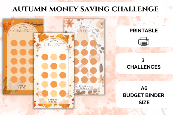 Autumn Savings Challenge Printable