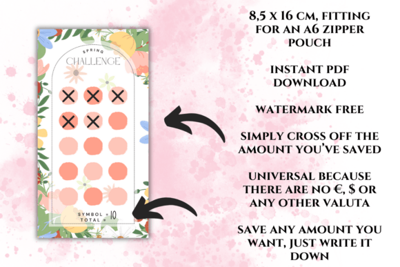 Spring Savings Challenge Printable