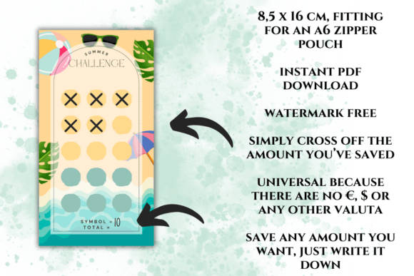 Summer Savings Challenge Printable